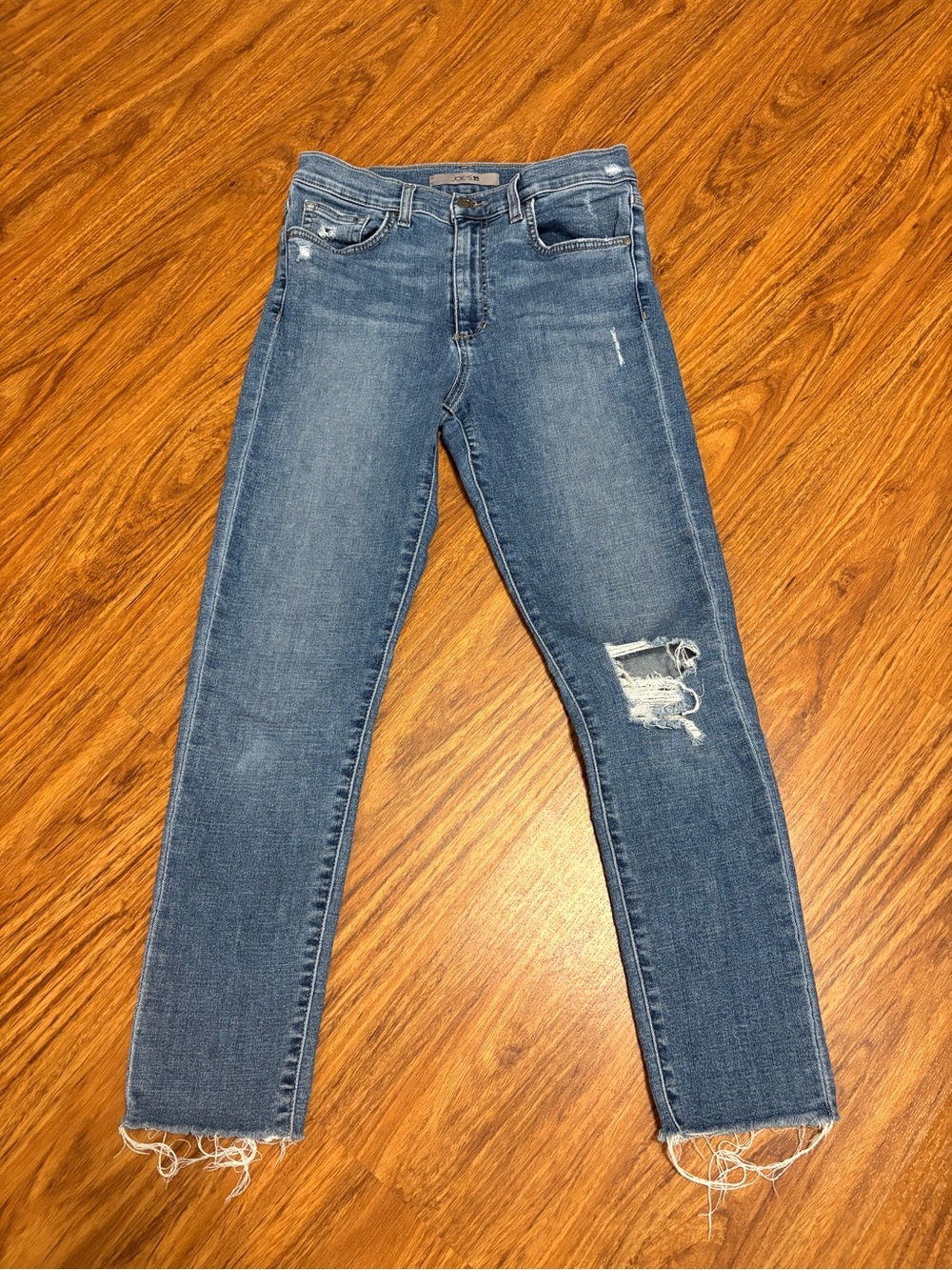 Joe's Jeans Blue Distressed Skinny Jeans Women’s W27